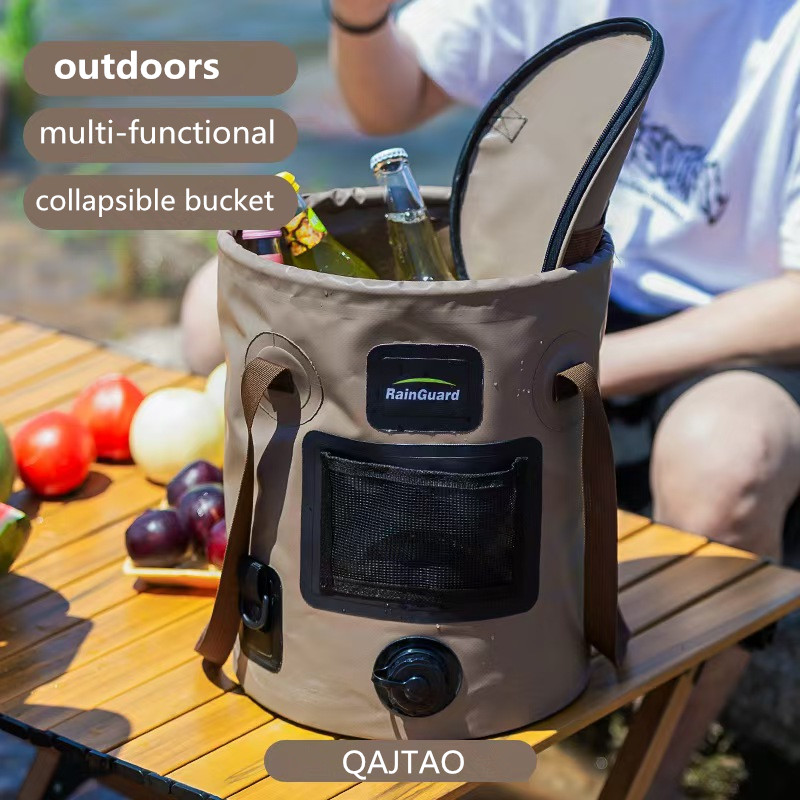 Fishing Bag Waterproof - 25Lポータブル折りたたみバケツ アウトドア旅行用ウォーターストレージバッグ 防水ウォーターバッグ 釣り用品収納