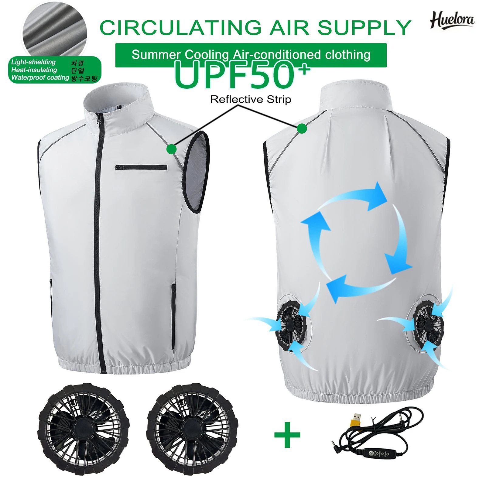 Fishing Vest - 夏クールベストウェアラブル冷凍ファンベストエアコン服屋外冷却戦術的な釣りノースリーブワークジャケット