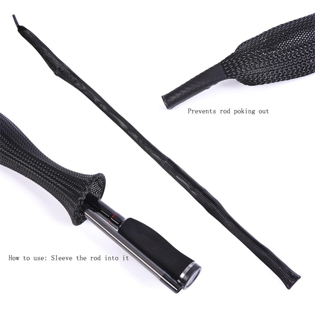 釣り竿編みネット保護カバー釣り道具スピニングキャスティングア - Fishing Socks のレビューと価格