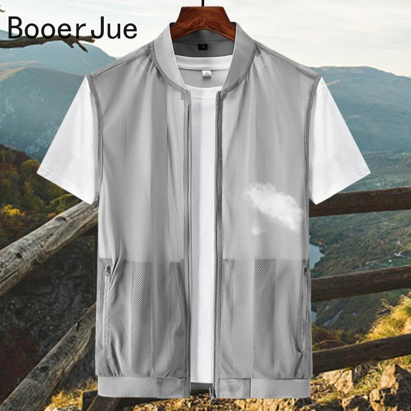 屋外ハイキングスポーツ夏男性メッシュ中空チョッキ釣り通気性コ - Fishing Vest のレビューと価格