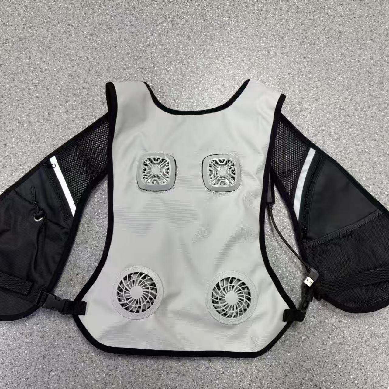 夏用防護服冷却熱中症ベスト半導体冷却アウトドアサイクリング登 - Fishing Vest のレビューと価格