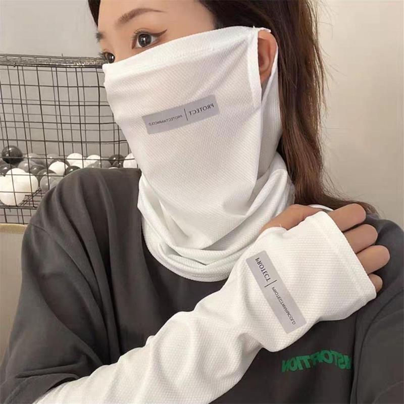 アイスシルク日焼け止めセット*フェイスマスク+アームスリーブ - Fishing Mask Sun Protection のレビューと価格